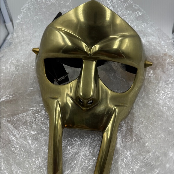 MF DOOM Metallic Steel Gladiator Mask Mad Villain Costume - Picture 1 of 11